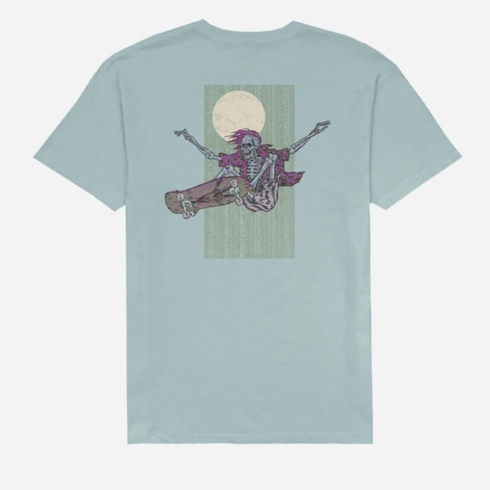 Lost Men's Mental Tee Bleached Denim T-Shirt